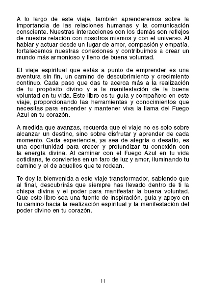 El Fuego Azul de la Buena Voluntad: Despertando el Poder Divino en el Corazón Humano (PDF).