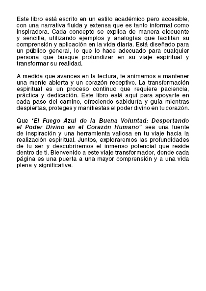 El Fuego Azul de la Buena Voluntad: Despertando el Poder Divino en el Corazón Humano (PDF).